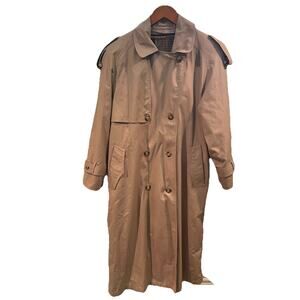 London Fog Women’s Vintage Trench Coat Size 4 Beige Lining